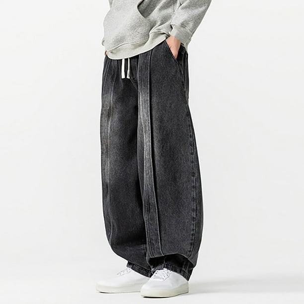 Pantalones vaqueros largos para hombre, pantalones Haren de