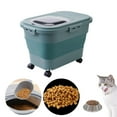 thumbnail image 6 of Pet Dog Cat Food Storage Container 10kg Large Kitchen Airtight Tank Rice Green, 6 of 8