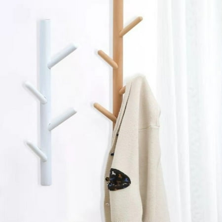 4 Hooks Creative Wall Coat Rack North Europe Clothes Hanger Solid Wood Bedroom Hanging Bag Canada 4 Hooks Creative Wall Coat Rack North, Creative Wall Coat Hooks
