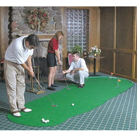 - Big Moss Golf THE ADMIRAL 6' X 15' Practice Putting Chipping Green w/ 3 Cups
