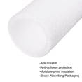 thumbnail image 4 of Uxcell 2 Pcs Foam Tube Sponge Protective Sleeve Heat Preservation Polyethylene Foamed Cotton White 2.75" x 3.54", 4 of 5