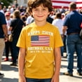 thumbnail image 2 of MEZZALL Child Boys T-Shirts Independence Day Patriotic 4th Of July T Shirt Kids Toddler Youth Red White Print O-Neck 1776-2026 Relaxed Fit Short Sleeve Tops, 2 of 4