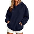 thumbnail image 2 of Otntypg Womens Oversized Hoodies Lightweight Casual Fall Hooded Pullover Sweatshirts Trendy Fall Long Sleeve Pullover Hoodie Tops with Pocket, 2 of 7