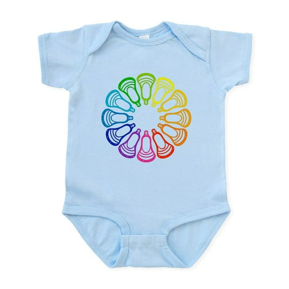 CafePress - Lacrosse Spectrum Body Suit - Baby Light Bodysuit, Size Newborn - 24 Months