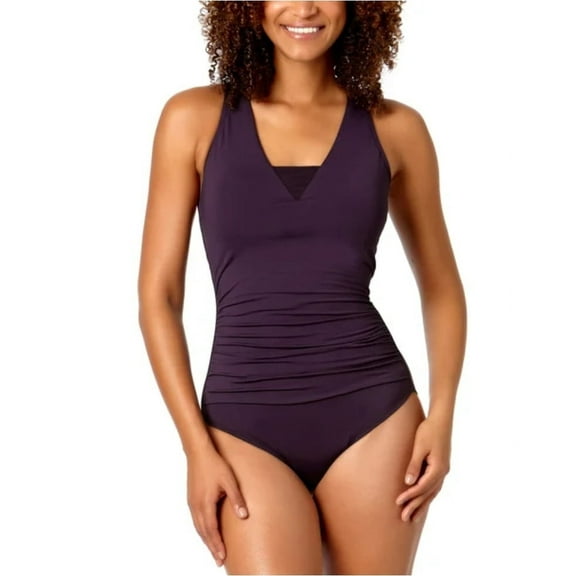 Lands' End Ladies' Swimsuit Purple Small