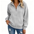 thumbnail image 2 of 2026 Zip Up Hoodies for Women Fall Winter Casual Sweatshirts Zipper Oversized Lightweight Cute Jackets with Pockets M, 2 of 6