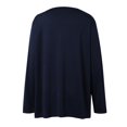 thumbnail image 3 of HCYSFG Womens 3/4 Sleeve Cardigan Open Front Draped Neck Loose Fit Lightweight Sweater Everyday Layering Cover Up Tops, 3 of 5