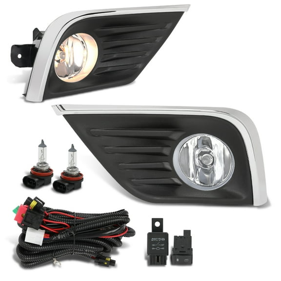 Front Bumper Fog Lights Lamps Assembly L R Fit For 2016-2018 Nissan Altima 4Dr