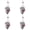 Dark Gray-4Pcs, variant on 2Pcs Hanging Cocoon Skull with Fake Spiders Halloween Decoration, Halloween Prop Light Up LED Red Eyes Spiderwebs, Skull in Spiderweb Cocoon for Porch Yard House Party Scene 4.7x22.8 Inch