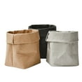 thumbnail image 5 of COM1950s Washable Kraft Paper Bag, Paper Grocery Bags Plant Flowers Pots Multifunction Home Storage Bag Reuse Heavy Duty Grocery Bags, 5 of 7