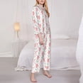 thumbnail image 3 of Disketp Hello Rabbit for Pajamas Set Long Sleeve Sleepwear Womens Button Down Nightwear Pj Sets-X-Large, 3 of 7