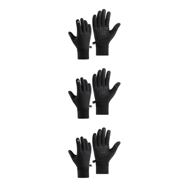 Wosthever Manos Cálidas Y Protegidas Con Guantes De Pantalla Táctil A Prueba De Viento Guantes Impermeables Guantes Térmicos Negro M Type1 NO1