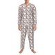 thumbnail image 3 of Balery Cute Baseball Pijama para Hombre de Dos Piezas con Manga Larga, Conjunto de Dormir y Descanso Suave con Bolsillos-Medium, 3 of 7
