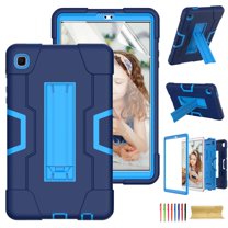 Dteck Case for Samsung Galaxy Tab A7 Lite 8.7 Inch SM-T220/SM-T225 Released 2021 with Screen Protector, Dteck Rugged Shockproof Kickstand Case, Full Body Protection Shell for Kids, Navy Blue
