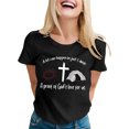 thumbnail image 1 of LUOGENLI T-shirts pour Femmes T-shirts Décontractés à Imprimé Lettre Col Rond Manches Courtes T-shirts Multicolores T-shirts Femmes Blanc Fête de la Saint-Patrick Noir m, 1 of 5