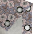 thumbnail image 4 of Ambesonne Vintage Grommet Curtain, Poppy Buds Garden Art, 50" x 96", Mauve Blush, 4 of 6