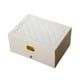 thumbnail image 1 of Minnieouse Caja organizadora portátil para viaje, caja impermeable y anillos, caja de joyería de gran capacidad de piel sintética para viaje Ropa, zapatos y accesorios Miscelánea blanco bicapa, 1 of 6