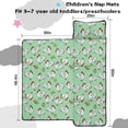 thumbnail image 5 of Hen and Tail Green Pattern Teens Toddler Nap Mat with Pillow, Sleeping Mat Bag for Preschool Daycare 60"x20", 5 of 6