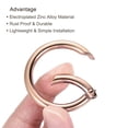 thumbnail image 4 of GFDYREE 51x39x6mm Spring Gate O Rings, 5 Pack Round Snap Clip Zinc Alloy for Keyrings Buckle, Rose Gold, 4 of 5