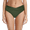 Army Green#1, variant on MGCWSH Women's Bikini Bottom Twist Front Cheeky Swimsuit Ruched Bathing Suit Bottoms Army Green L