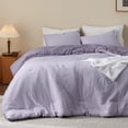 thumbnail image 2 of Juego de edredón Bedsure Queen reversible, color morado, 229 x 229 cm, 2 of 7