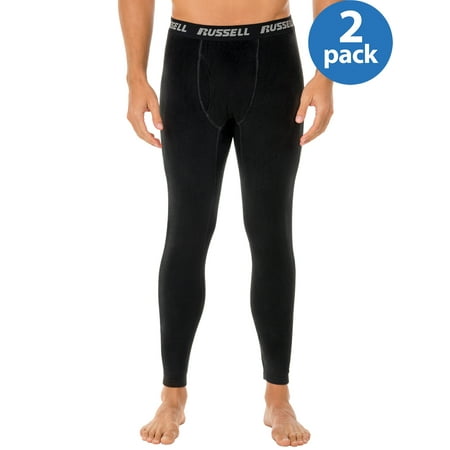 Base Layer Fleece Buy 2 Russell Mens ThermalForce Stretch Fleece Baselayer Thermal Bottom, and Save! ()