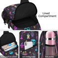 thumbnail image 4 of Sling Backpack,Mystical Halloween Pattern Sling Bag with Water Bottle Holder,Waterproof Sling Bag for Men/Women with Headphone Jack for Hiking,Travel, 4 of 6