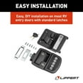 thumbnail image 2 of Lippert Components Entry Door Lock 2022119636 Paddle Type; With Dead Bolt; Keyless Entry Handle With Bluetooth Technology Via OneControl App/Keyed/Keypad; Fits Standard Latches; Right Hand; Black, 2 of 6