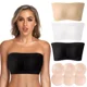thumbnail image 1 of 3pz Brasier Push Up Strapless Sin Tirantes Y Parche De Pecho, 1 of 8