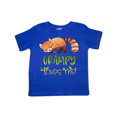 

Inktastic Grampy Loves Me Cute Red Panda Gift Toddler Boy or Toddler Girl T-Shirt