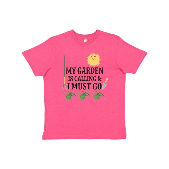 Inktastic Gardening Funny Garden is Calling Youth T-Shirt