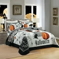 thumbnail image 4 of 3 Pcs Festive Halloween Themed Quilt Bedspread Set with Pumpkin and Ghost Pattern ME500, 4 of 9