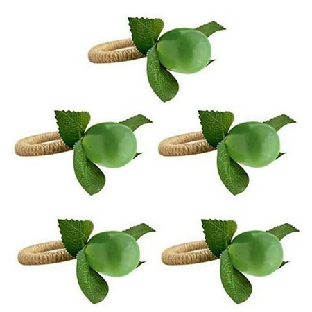 

Lemon Napkin Rings Lemon Vine Napkin Rings Dinning Table Setting Napkin Holder for Home Dining Table Holiday Decor