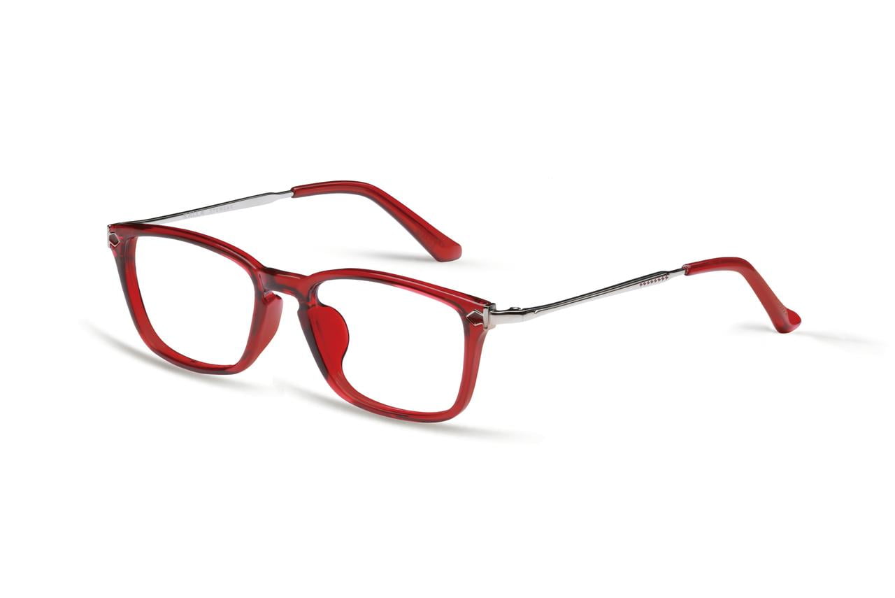 KALLA, KC8097C5 - Eyeglasses Red Rectangle Women Optical Lightweight Glasses Frame for Prescription Lens KALLA, KC8097C5 - Eyeglasses Red Rectangle Women Optical Lightweight Glasses Frame for Prescription Lens