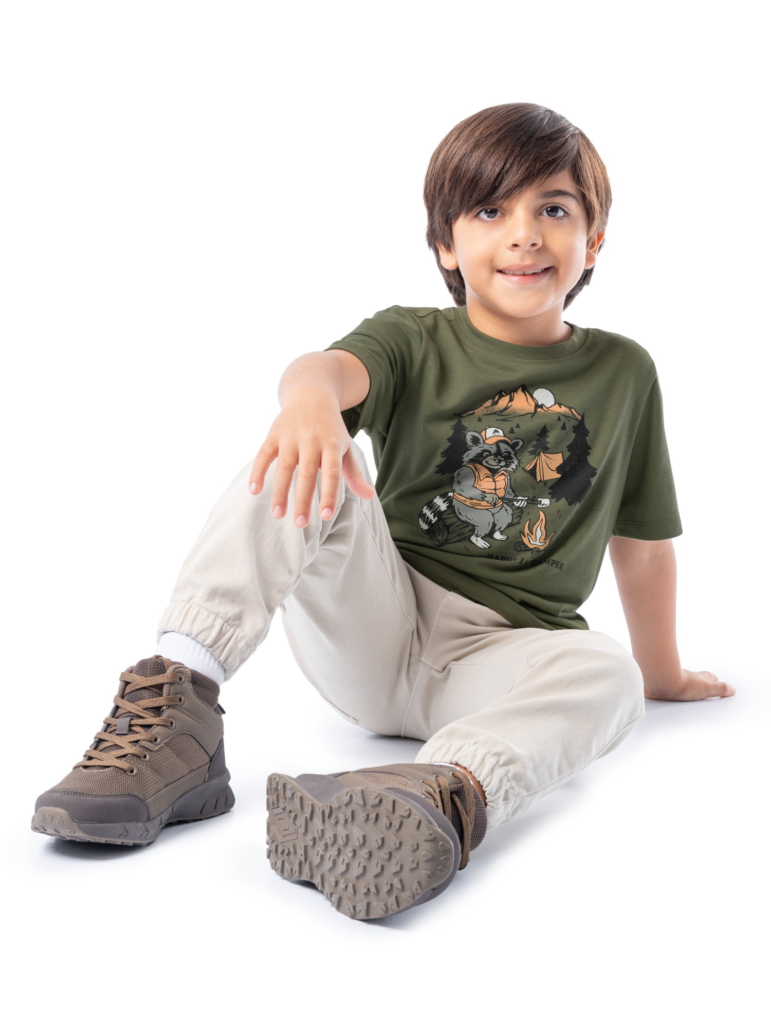 Ozark Trail Boy's Graphic Short Sleeve T-Shirt, Sizes 4-18 & Husky