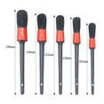 thumbnail image 4 of Semfri Detailing Brush Sets - 5 Different Sizes Premium Natural Boar Hair Mixed Fiber Plastic Handle Automotive Detail Brushes for Cleaning Tires, Engine, Interior, Air Vents, Car, Motorcy, 4 of 7