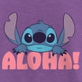 thumbnail image 2 of Girl's Lilo & Stitch Aloha Stitch  Graphic Tee Purple Berry Medium, 2 of 4