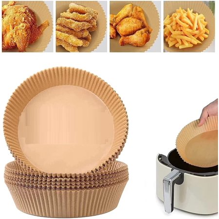 100PCS Air Fryer Disposable Round Non-Stick Baking Paper Parchment Waterproofs