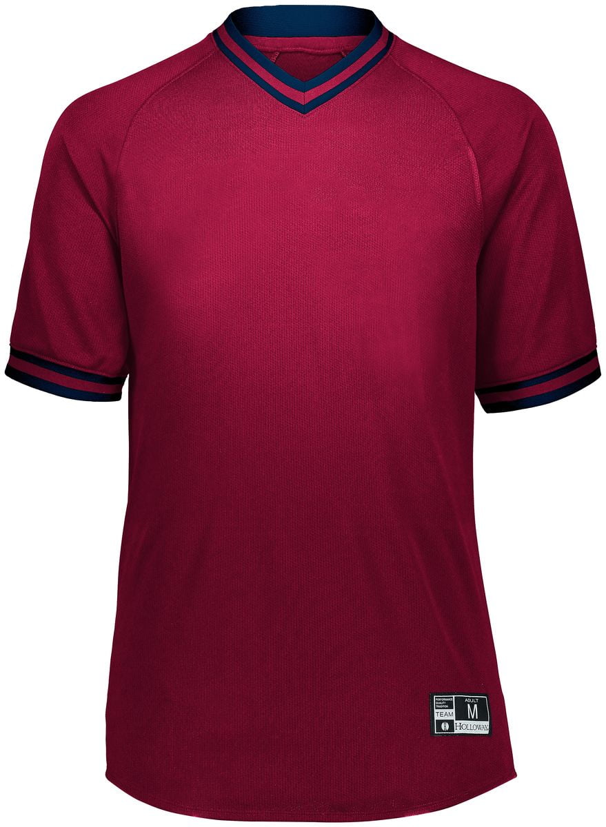 retro v neck baseball jersey