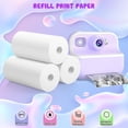 thumbnail image 3 of Papel de impresión instantánea para cámara (6 rollos) para niños - Reemplazo de papel de impresión térmica, 3 of 8