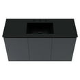 thumbnail image 5 of Modway Bryn 48" Modern Wood/Ceramic Wall-Mount Bathroom Vanity in Gray/Black, 5 of 8
