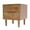 Raw Wood Color, variant on Autrinix Rubberwood Bedside Table, Nordic Style Nightstand with Two Drawers, Easy-to-Install Storage Solution for Small Bedrooms