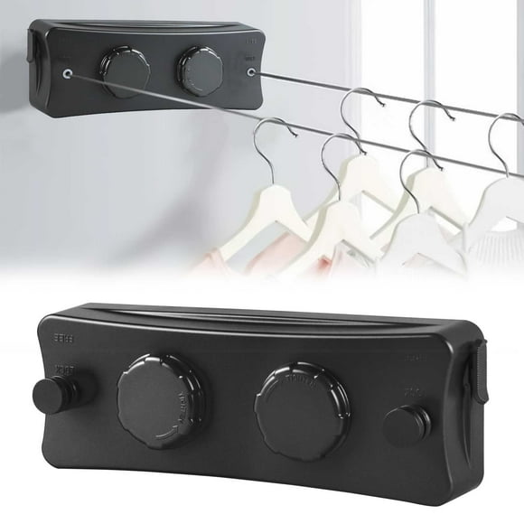 PESSLOK Tendedero Retráctil de Acero Inoxidable Montado en la Pared Tendedero para Ropa Resistente Al Xido Que Ahorra Espacio