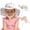 White Flower+beige Flower, variant on 2Pack Kids Sun Hat Toddler Beach Hats with UPF 50+ Sun Protection Wide Brim Girls Bucket Hat