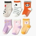 thumbnail image 4 of Toddler Crew Socks 12 Pairs Baby Non Slip Skid Ankle Socks with Grips Girls, 4 of 8