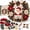 A, variant on DIY Christmas Wreath Assembly Kit,3D Fabric Poke Wreath Craft Set for Adults,Beginners,Handmade Holiday Door Wall Decor,12.6 Inch(Santa)