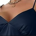 thumbnail image 5 of Ihph7 Chemise Nightgowns for Women Satin Nightgowns for Women Babydoll Chemise Womens Night Gowns for Sleeping Pajama Dress for Women Gowns for Women Sleepwear Navy L, 5 of 7