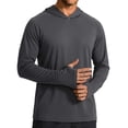 thumbnail image 2 of COOFANDY SPF 50+ Fishing Shirts for Men Long Sleeve Sun Protection Hoodie Lightweight Outdoor Hiking Running Rash Guard, 2 of 6