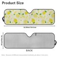 thumbnail image 7 of Uorisanigo Windshield Sun Visor Foldable Yellow Lemon Print Sunshade Aluminum Foil Sun Shield for Jeep Wrangler TJ JK JKU Sport Sahara Rubicon 2 Door & 4 Door, Car Interior Accessories, 7 of 7