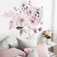 thumbnail image 4 of Especificaciones de las pegatinas de pared Acuarela Rosa Flor Grupo Hojas Fondo de hogar Decorativo Extraíble, 4 of 6